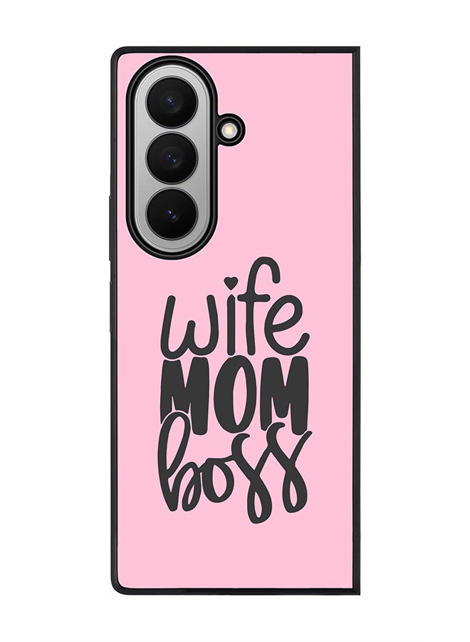 Stylizedd For Samsung Galaxy Z Fold7 Case,Slim fit Camera Protection, Shockproof Thin Phone cover  - Wife Mom Boss