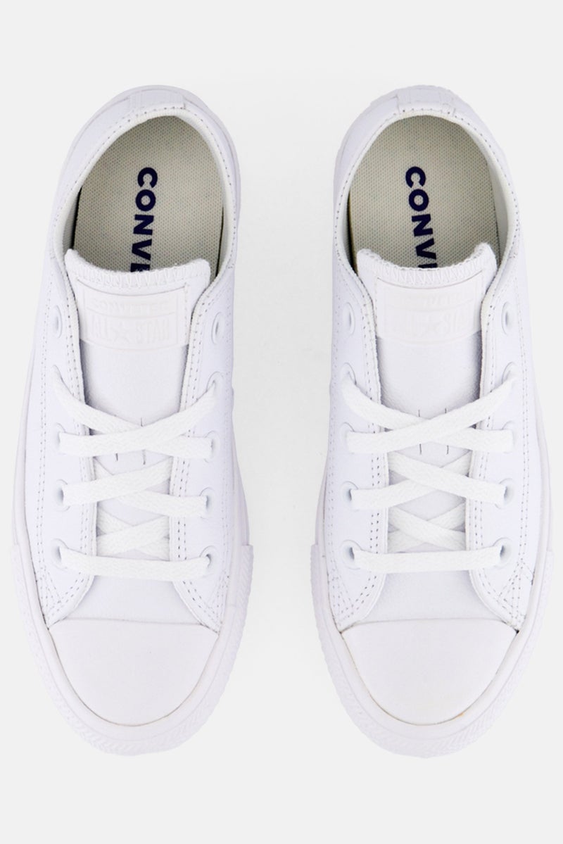 CONVERSE أحذية تشاك تايلور للأولاد، بيضاء، مزودة بأربطة - Image 3