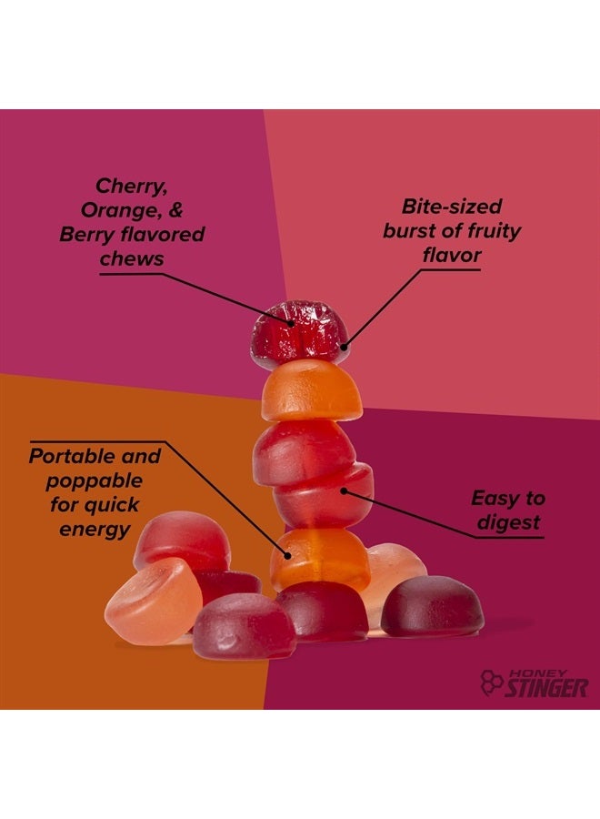 Honey Stinger Organic Fruit Smoothie Energy Chew | Gluten Free & Caffeine Free | for Exercise, Running and Performance | Sports Nutrition for Home & Gym, Pre and Mid Workout | 12 Pack, 21.6 Ounce - Image 4