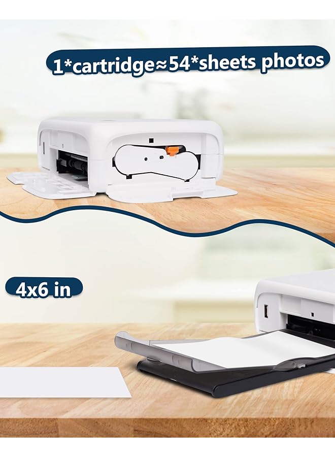 erorex Cp4000L Photo Paper 54 Pieces And 1 Cartridge Suit Photo Printer Accessories Consumables  - Image 2