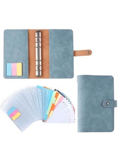 joyzzz Budget Binder A6 Pu Leather Binder Including One 6 Ring Soft Leather Binder Cover Budget Planner 12 Cash Envelopes 12 Budget Sheets 5 Dividers Money Organizer For Cash For Saving Binder  - Image 1