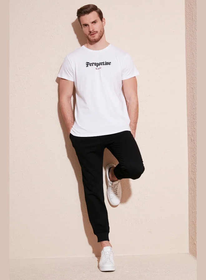 Buratti Buratti Cotton Slim Fit Crew Neck T Shirt Men's T SHIRT 541PERSPECTIVE