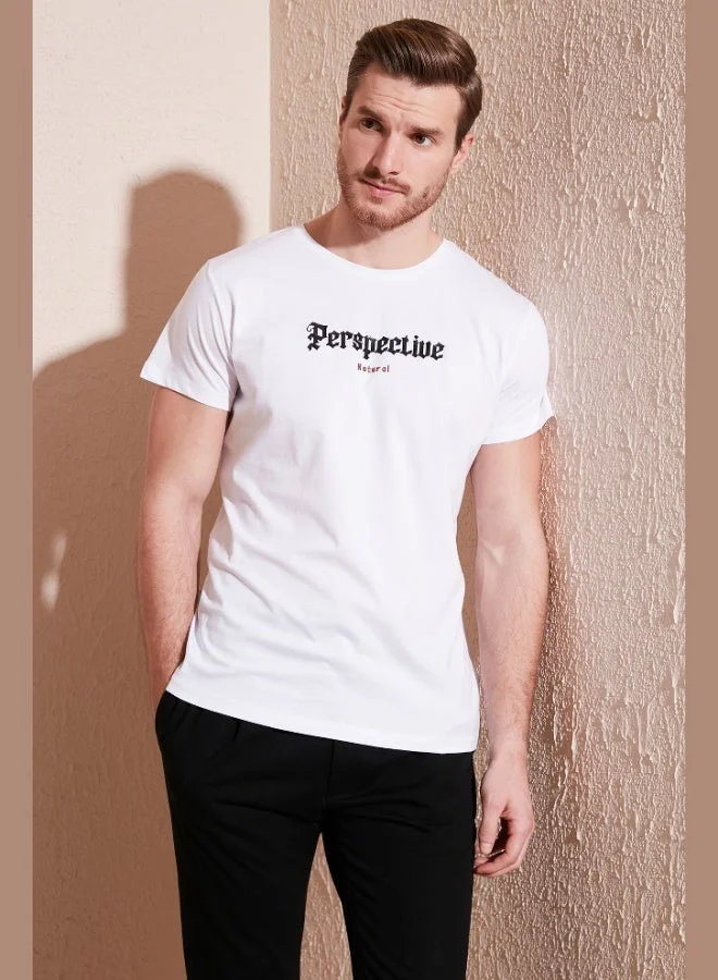 Buratti Cotton Slim Fit Crew Neck T Shirt Men's T SHIRT 541PERSPECTIVE