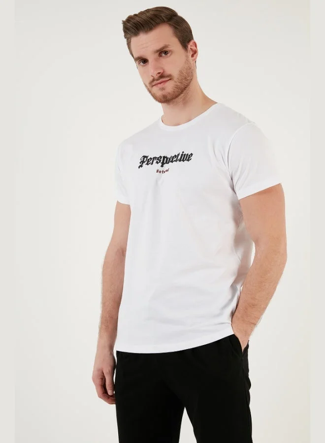 Buratti  Buratti Cotton Slim Fit Crew Neck T Shirt Men's T SHIRT 541PERSPECTIVE for Men | Best Price UAE