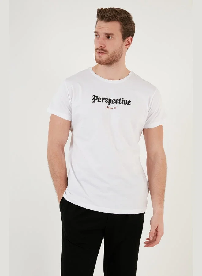 Buratti  Buratti Cotton Slim Fit Crew Neck T Shirt Men's T SHIRT 541PERSPECTIVE for Men | Best Price UAE