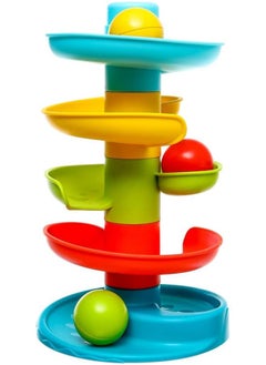 Mastela Baby Roll Safe And Reliable Baby Ball Shaped Rattle Toy Set Of 8 Pieces - Multi Color 