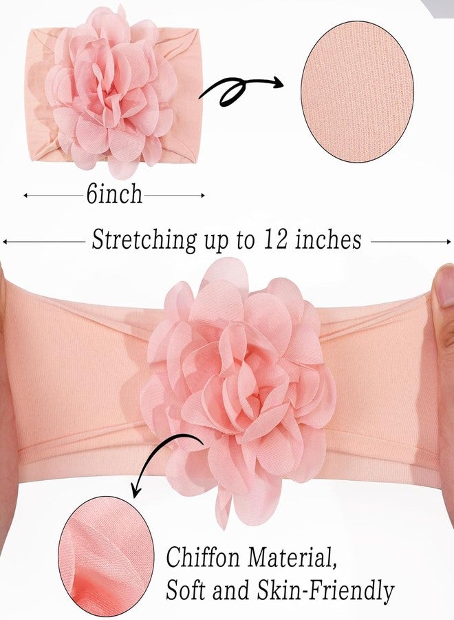ECLATE ACCESSORIES 12pcs Super Stretchy Soft Knot Headbands with Hair Bows Head Wrap Hair Accessories For Newborn Baby Girls Infant Toddlers Kids - Image 2