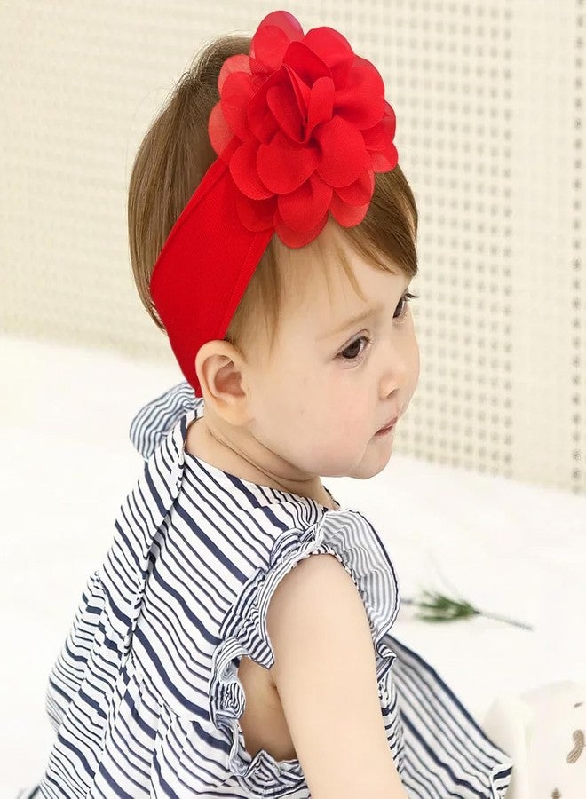 ECLATE ACCESSORIES 12pcs Super Stretchy Soft Knot Headbands with Hair Bows Head Wrap Hair Accessories For Newborn Baby Girls Infant Toddlers Kids - Image 4