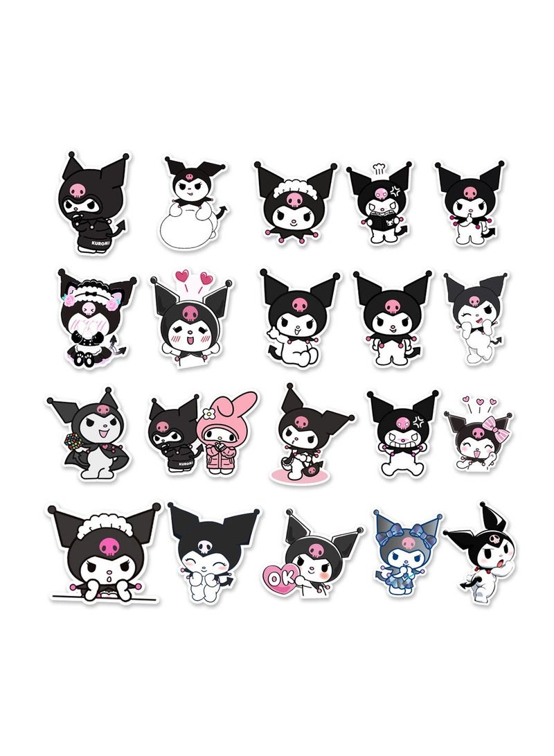 100 Pcs Cute Cartoon Kuromi Graffiti Decoration Stickers - Image 4