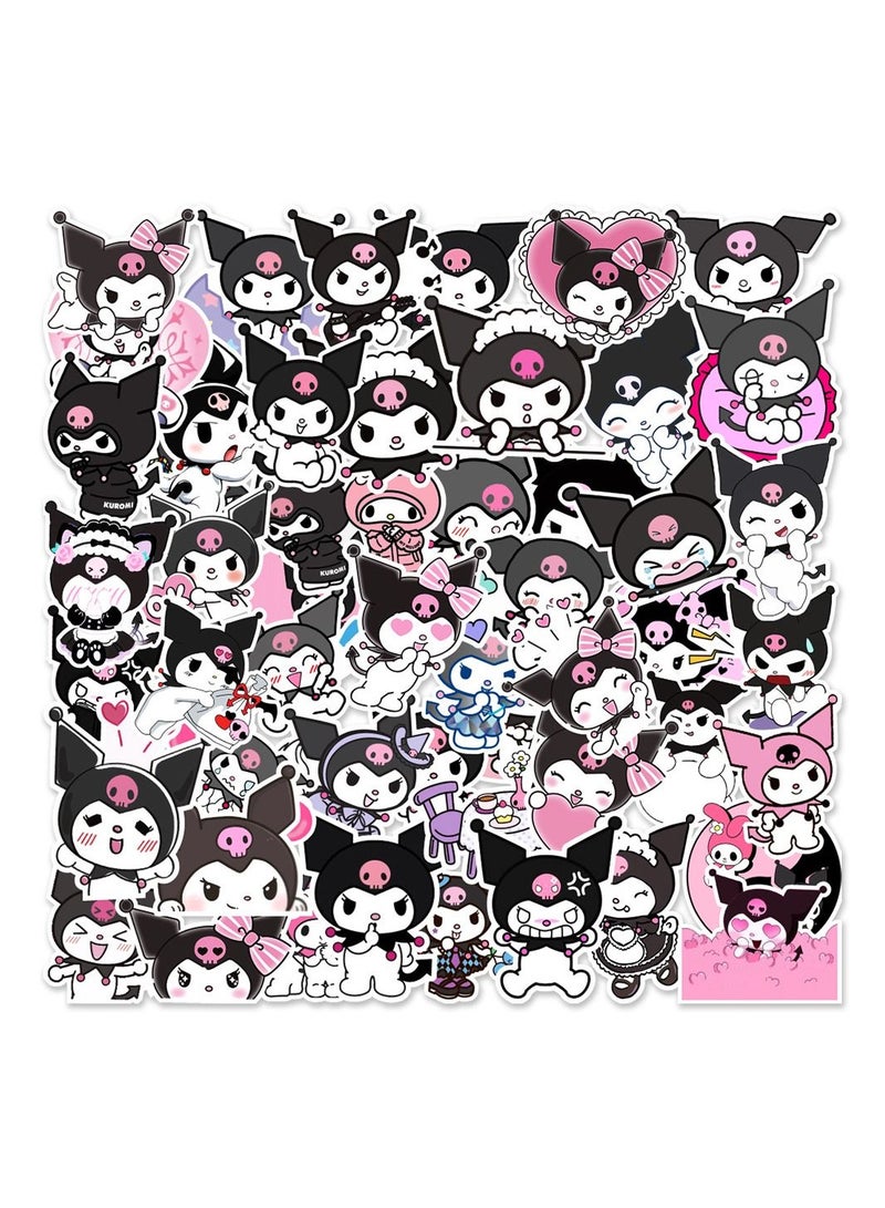 100 Pcs Cute Cartoon Kuromi Graffiti Decoration Stickers - Image 2