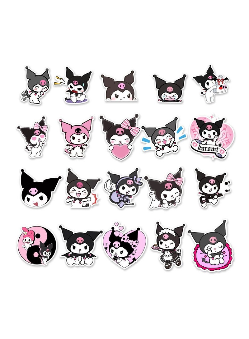 100 Pcs Cute Cartoon Kuromi Graffiti Decoration Stickers - Image 5