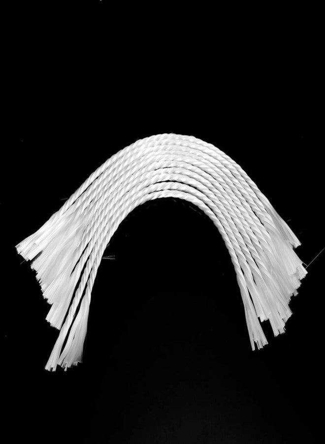 SKYPRO 10Pcs 7.5" Replacement White Fiberglass Wicks, 3mm Width Candle Wicks for DIY Oil Lamps Craft Candle Making Supplies - Image 1