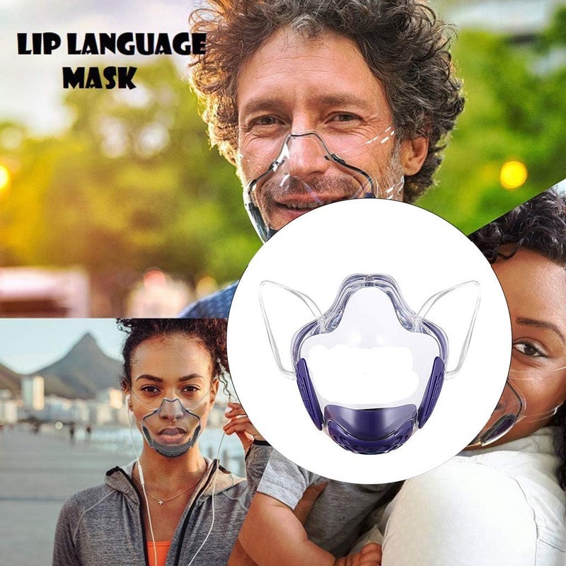 klarako Clear Face_Mask, AnitklarakoFog Face Covering,Antiklarakodust Mouth Guard Reusable Mouth Face Covers Outdoor Facial Protection Visible klarakoPurple - Image 3