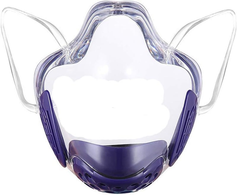 klarako Clear Face_Mask, AnitklarakoFog Face Covering,Antiklarakodust Mouth Guard Reusable Mouth Face Covers Outdoor Facial Protection Visible klarakoPurple - Image 1