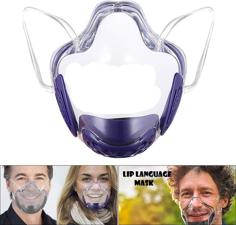 klarako Clear Face_Mask, AnitklarakoFog Face Covering,Antiklarakodust Mouth Guard Reusable Mouth Face Covers Outdoor Facial Protection Visible klarakoPurple - Image 4