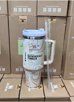 Quencher H2.0 FlowState Stainless Steel Vacuum Insulated Tumbler with Lid and Straw for Water, Iced Tea or Coffee, Smoothie and More 40oz