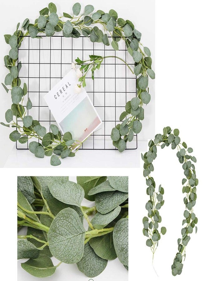 DearHouse 3PCS Eucalyptus Garlands Artificial Greenery Garland Faux Silk Eucalyptus Vines Wedding Backdrop Wall Decor Flower Arrangement - Image 4