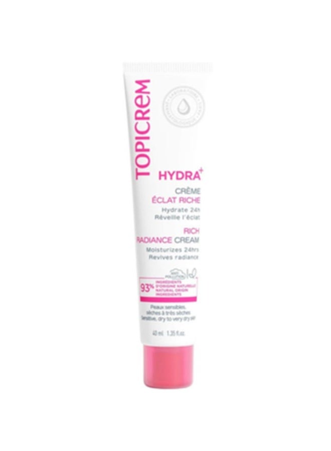 Topicrem Hydra + Ultra Moisturizing Rich Cream 40ml - Image 1