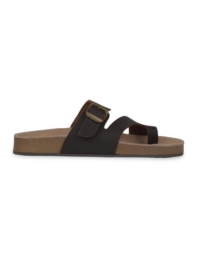 Bata Bio Toering Men's Dark Brown Sandals - 9 UK (8734007) - Image 2