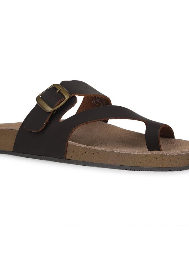 Bata Bio Toering Men's Dark Brown Sandals - 9 UK (8734007) - Image 5