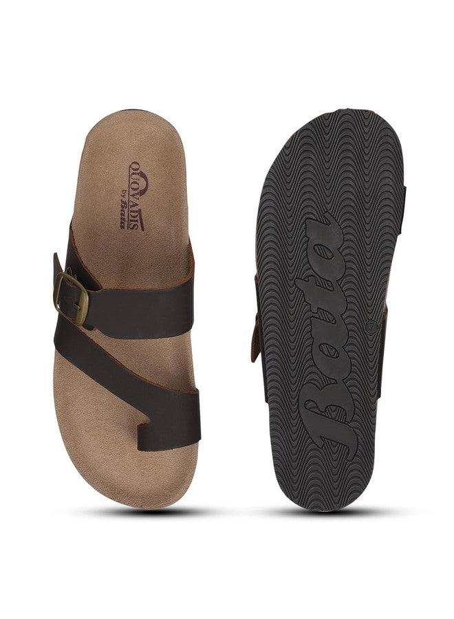 Bata Bio Toering Men's Dark Brown Sandals - 9 UK (8734007) - Image 4