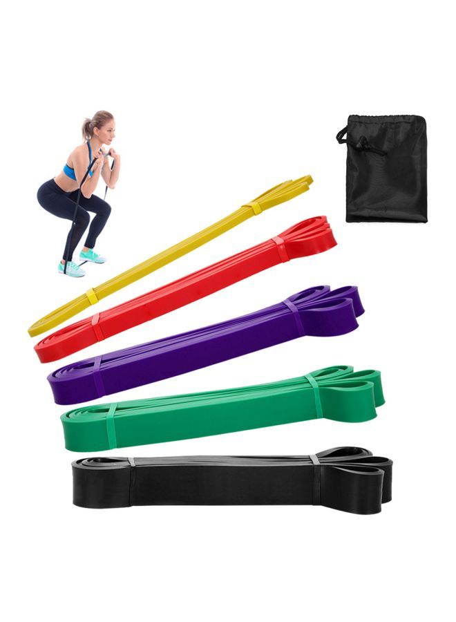 NIBEMINENT 5-Piece Resistance Loop Band Set 208cm  - Image 2