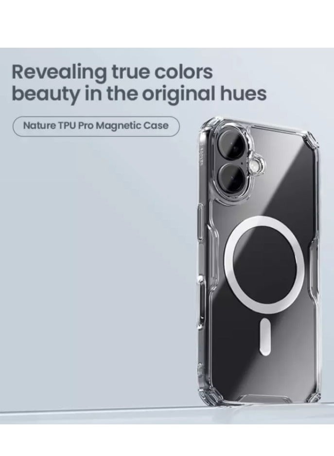 Nillkin Nature TPU Pro Magnetic Case for iPhone 17  Wireless Charging Shockproof Bumper Case -  Clear