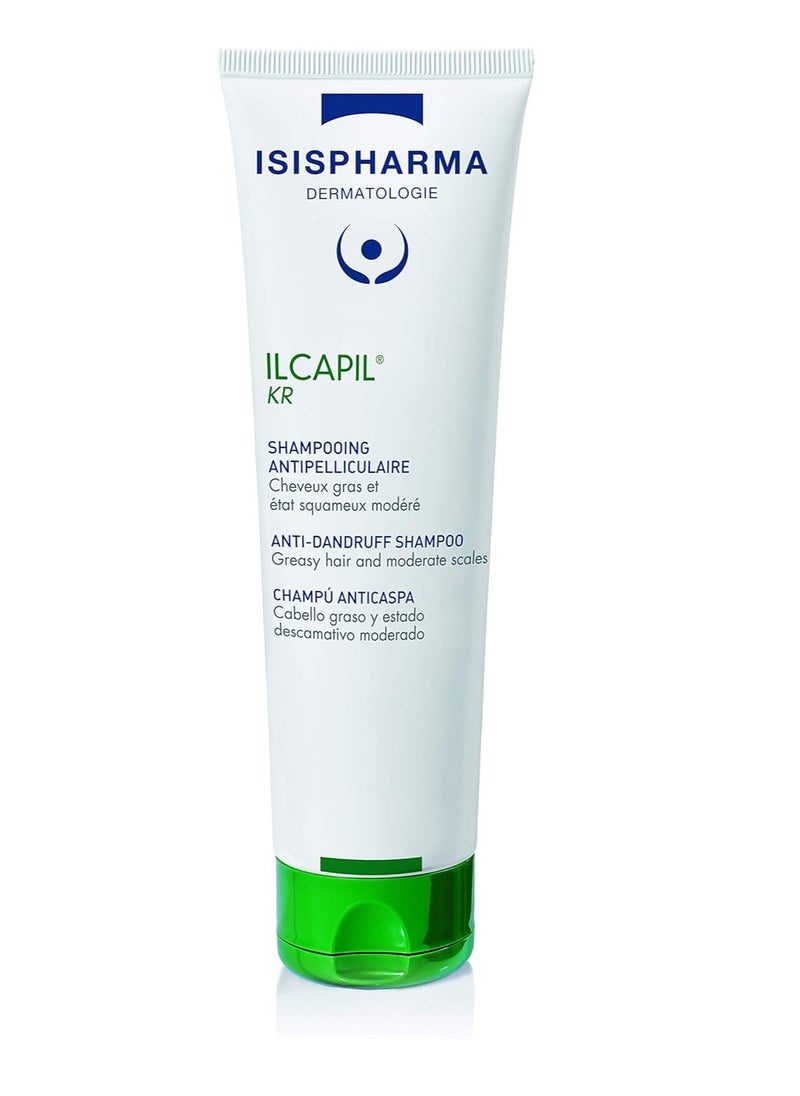 ISIS PHARMA - Ilcapil KR Anti Dandruff Shampoo for Greasy Hair and Moderate Scales 150ml - Image 1