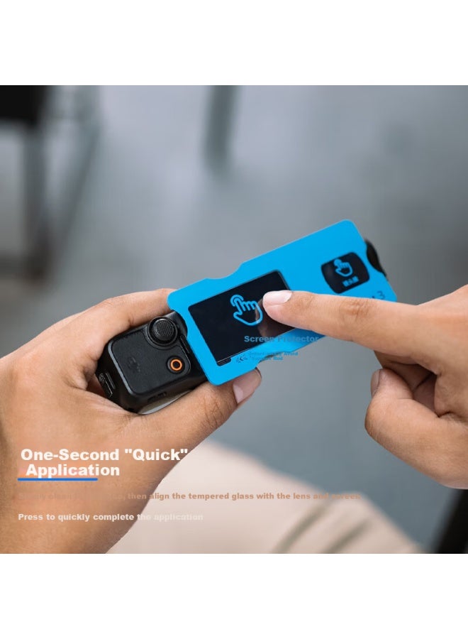 Surewo Dji Pocket 3 Lazy Film Osom Pocket 3 Tempered Glass Screen Protector High Transparency Scratch Resistant Lens Protective Film - Image 2