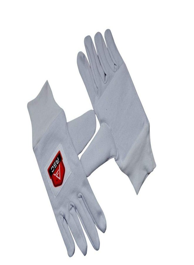 ASC قفازات داخلية قطنية للكريكيت من ASC مع أساور قطنية للمعصم - رجالي - Image 2