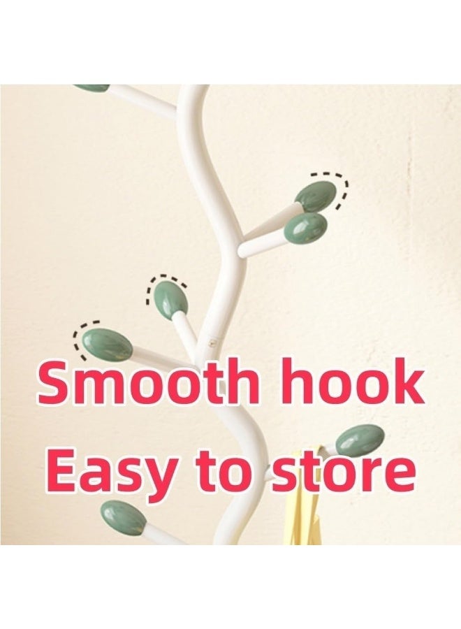 XiuWoo Metal Clothing Rack with Wheels, Rolling Freestanding Coat Rack Modern Organizer for Scarf Jacket Hat Bags, Garment Rack with Basket for Home Entryway Bedroom Corner - Image 5