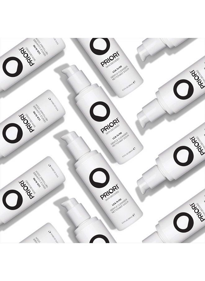 PRIORI - Skincare Gentle Face Cleanser with Lactic Acid, Vitamins A, C, E Intense Hydration Light Exfoliation Women and Men All Skin Types Fragrance Free Dermatologist Tested 6 fl oz - Image 1