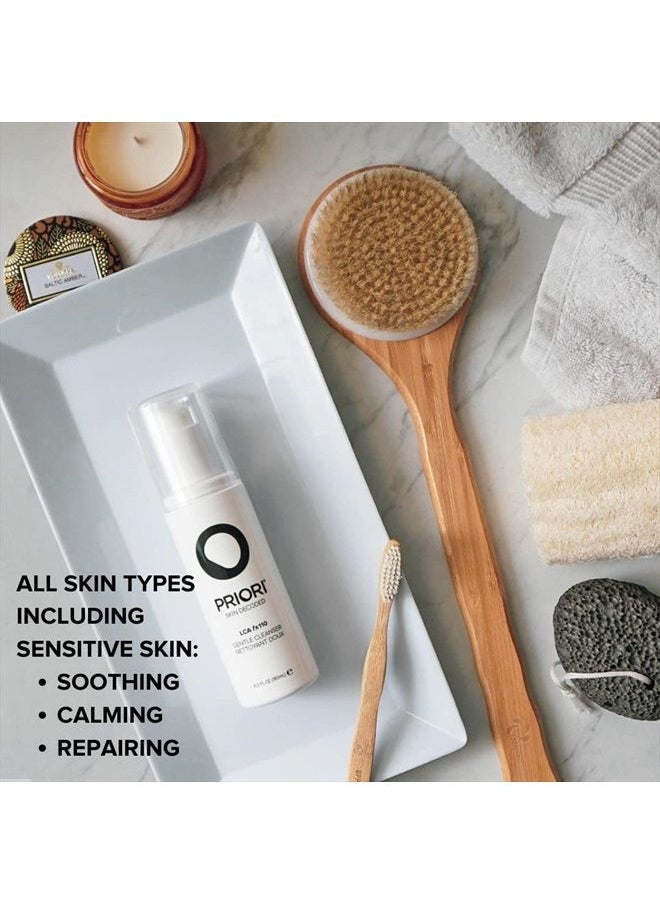 PRIORI - Skincare Gentle Face Cleanser with Lactic Acid, Vitamins A, C, E Intense Hydration Light Exfoliation Women and Men All Skin Types Fragrance Free Dermatologist Tested 6 fl oz - Image 1