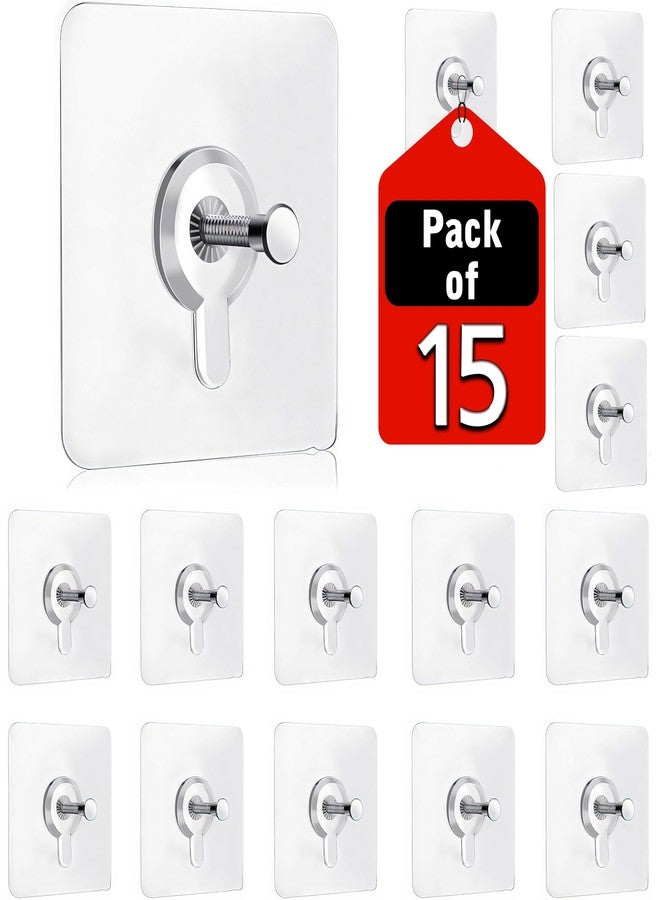 PIXERDOT® Heavy Duty Self Adhesive Wall Hooks, Strong Nail Free Sticky Hooks for Wall, No-Drill, Waterproof & Rustproof, Used for Kitchen, Bathroom, Home Décor, Hanging Towels, Photo Frames & More - Image 1