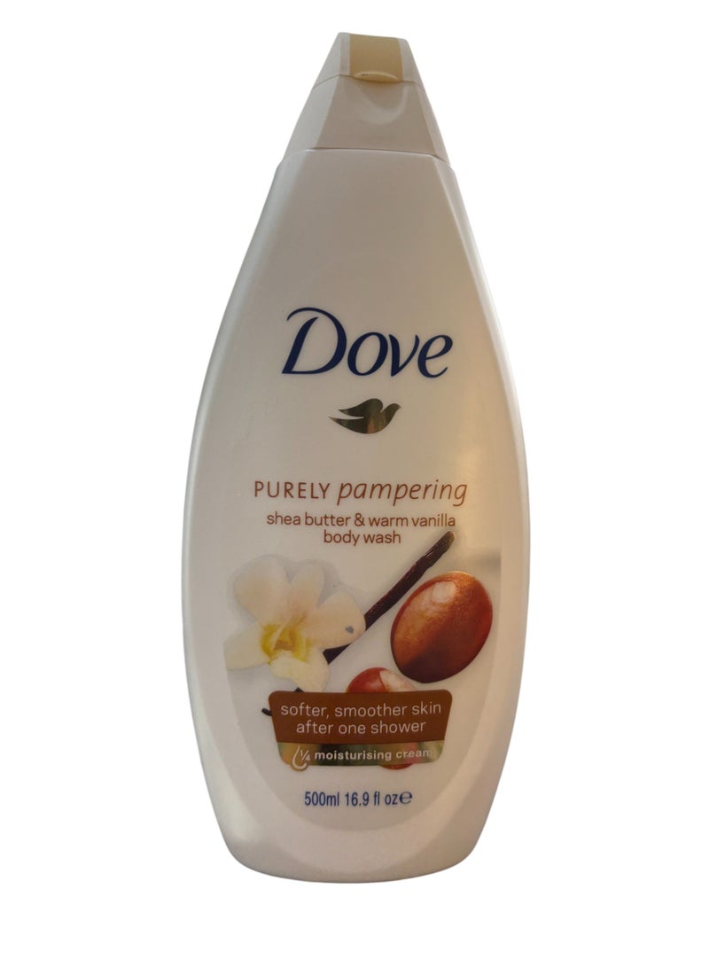 غسول للجسم بزبدة الشيا والفانيليا الدافئة، 500 مل، لتدليل جسمكِ بشكل مثالي