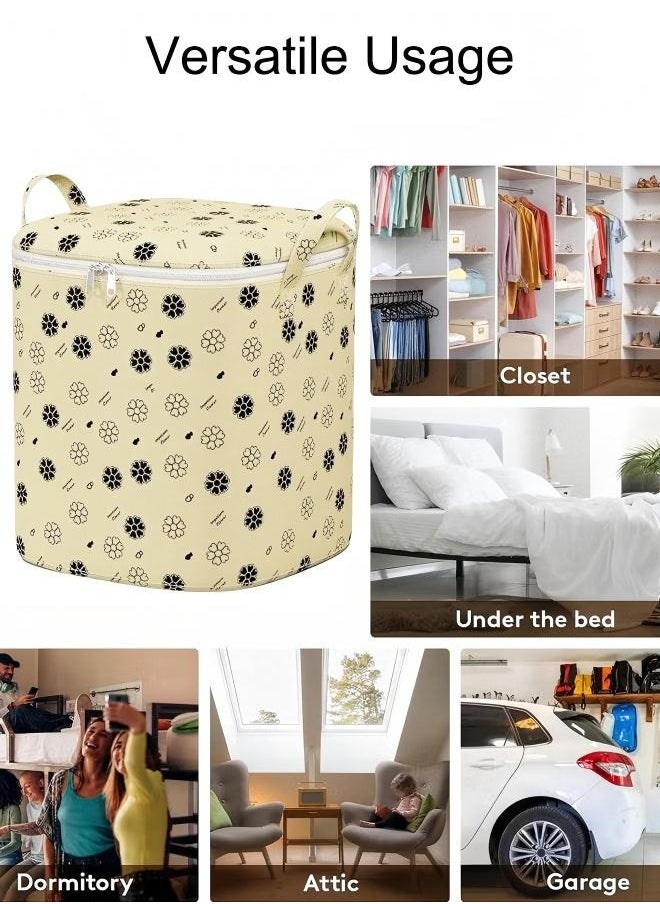 Generic - 180L Large Storage Bag  clothes storage box storage bags Waterproof Clothing Storage  cupboards for clothes Closet Organizers Storage Containers  Zipper Bag Handle Zipper Design  for Clothing Blanket Comforters Bed Sheets Pillows and Toys - Image 1