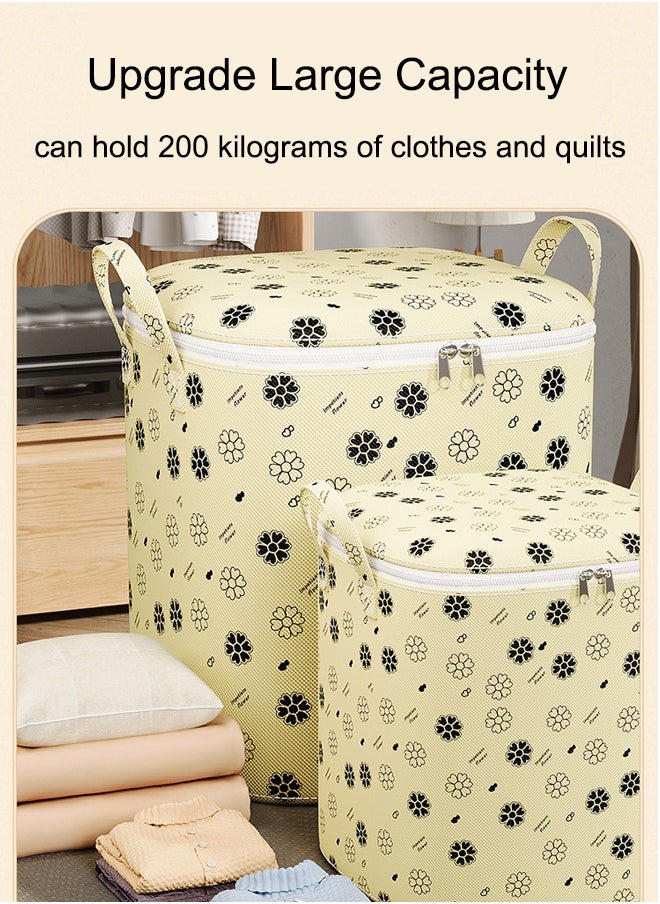 Generic - 180L Large Storage Bag  clothes storage box storage bags Waterproof Clothing Storage  cupboards for clothes Closet Organizers Storage Containers  Zipper Bag Handle Zipper Design  for Clothing Blanket Comforters Bed Sheets Pillows and Toys - Image 1