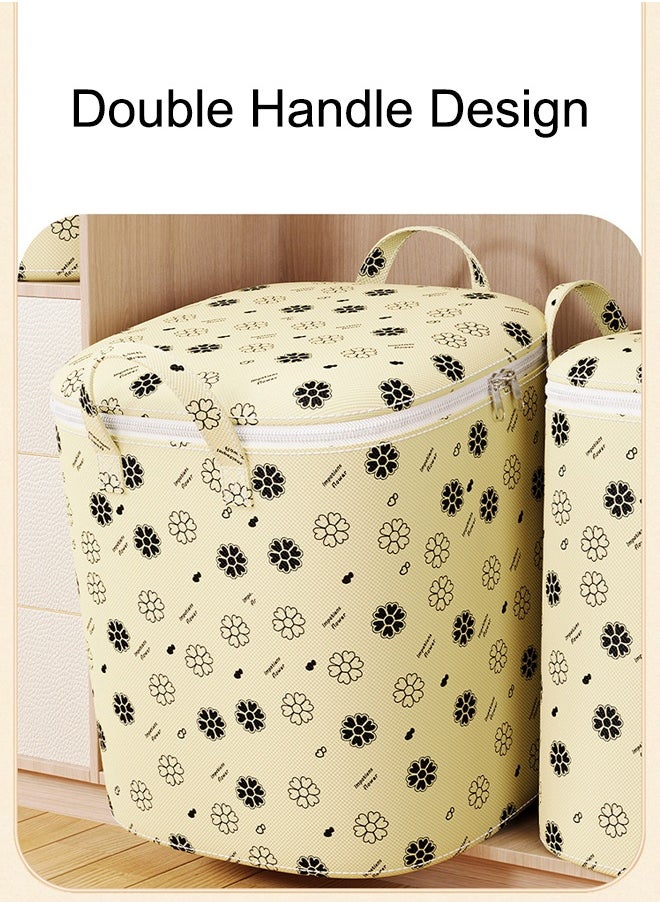 Generic - 180L Large Storage Bag  clothes storage box storage bags Waterproof Clothing Storage  cupboards for clothes Closet Organizers Storage Containers  Zipper Bag Handle Zipper Design  for Clothing Blanket Comforters Bed Sheets Pillows and Toys - Image 1