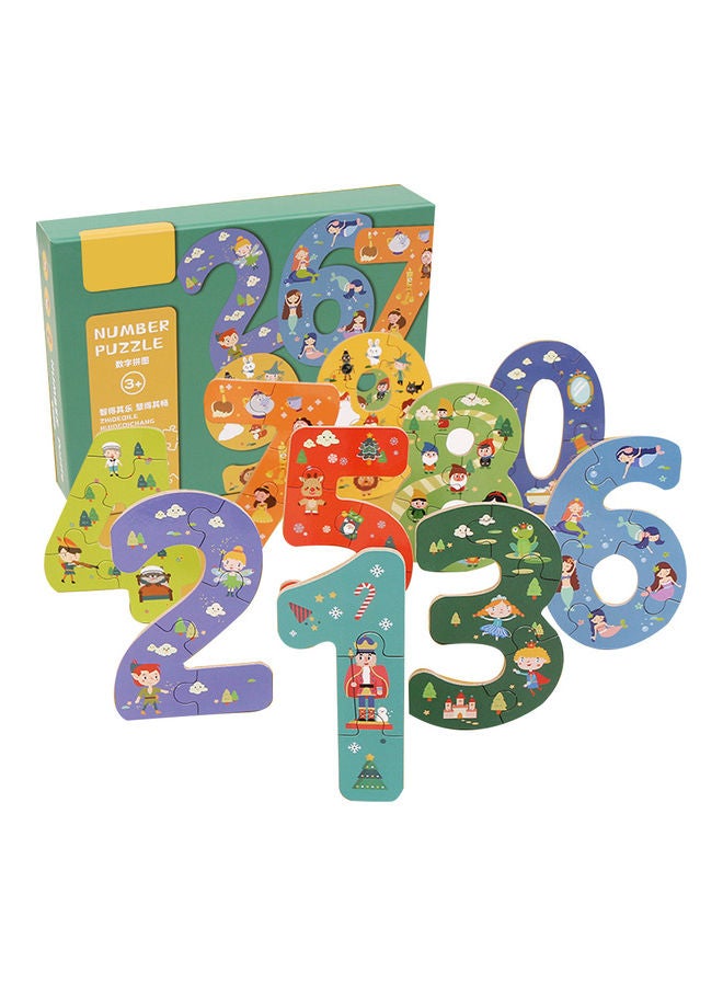 Numbers Pattern Wooden Jigsaw Puzzle Set