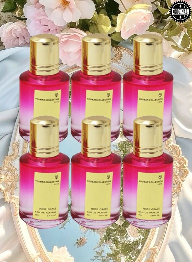 YOUMAR 6 Pieces Youmar Collection Rose Grace Number Y 519 Perfume EDP 25ML - Image 1