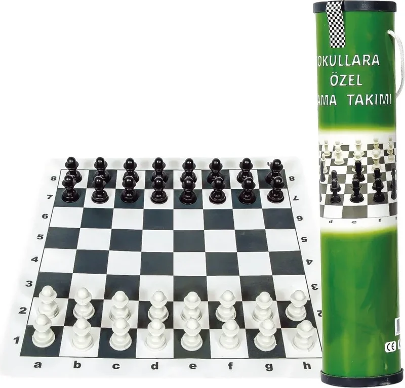 Sera Checkers Set PVC Playing Field (Easily Transportable Roll)