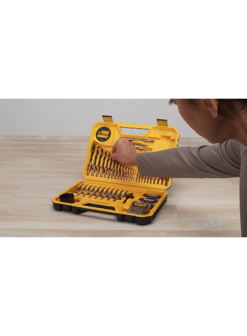 DEWALT 100-Piece Drill & Driver Set – All-in-One Accessory Kit - Image 1