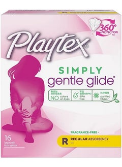 Simply Gentle Glide Regular Absorbency 16 Tampons