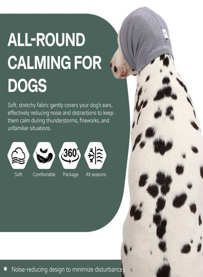 AOOLMOL Dog Ear Muffs Warp Anxiety Relief/Noise Protection - Grooming - Thunder - Fireworks - Image 2