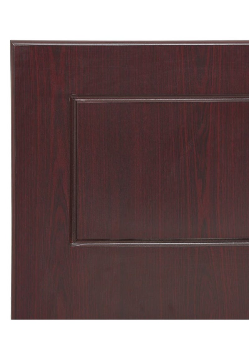 AFT Elegant Single Bed Frame with MDF Construction - Mahogany Brown Finish, 197 cm Length x 95 cm Width, High Headboard Design for Comfort and Durability. Mahogany Brown (ARFAN)  - Image 5