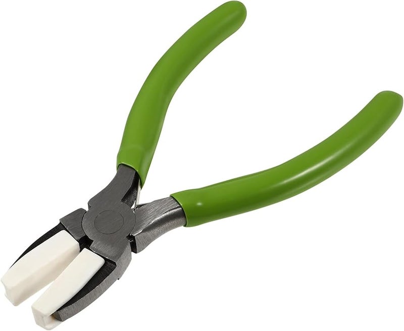 ملاقط ذات فك مسطح من النايلون مصغرة من الفولاذ الكربوني أداة دقيقة لصنع المجوهرات لتشكيل الأسلاك والخرز - Image 2