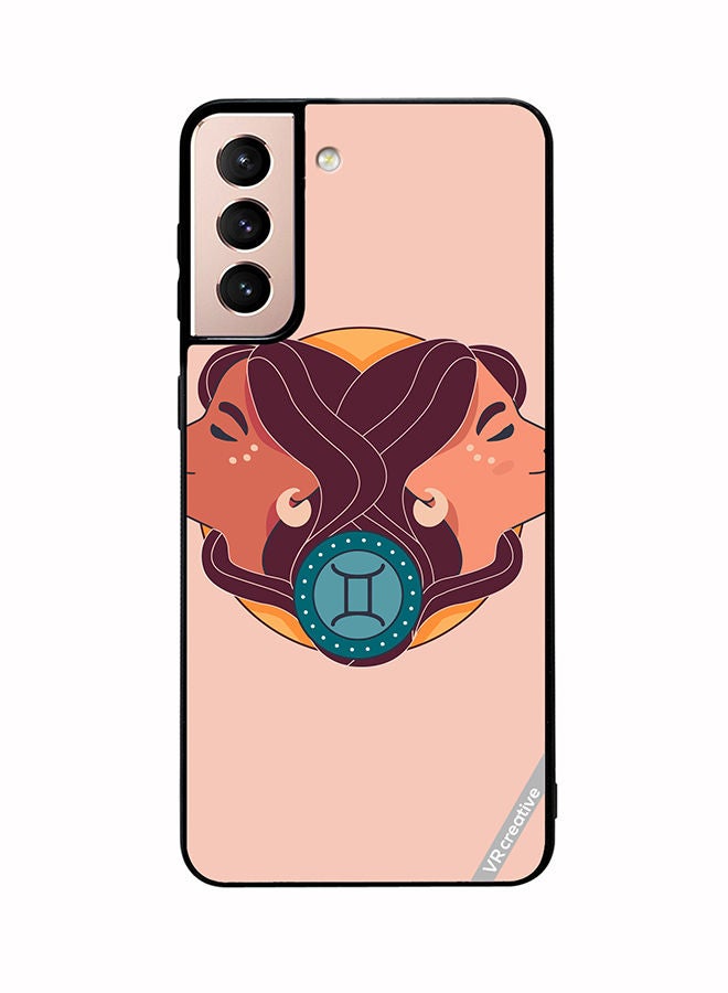 VR CREATIVE Protective Case Cover For Samsung Galaxy S21 5G Gemini Zodiac Signs Design Multicolour - Image 1