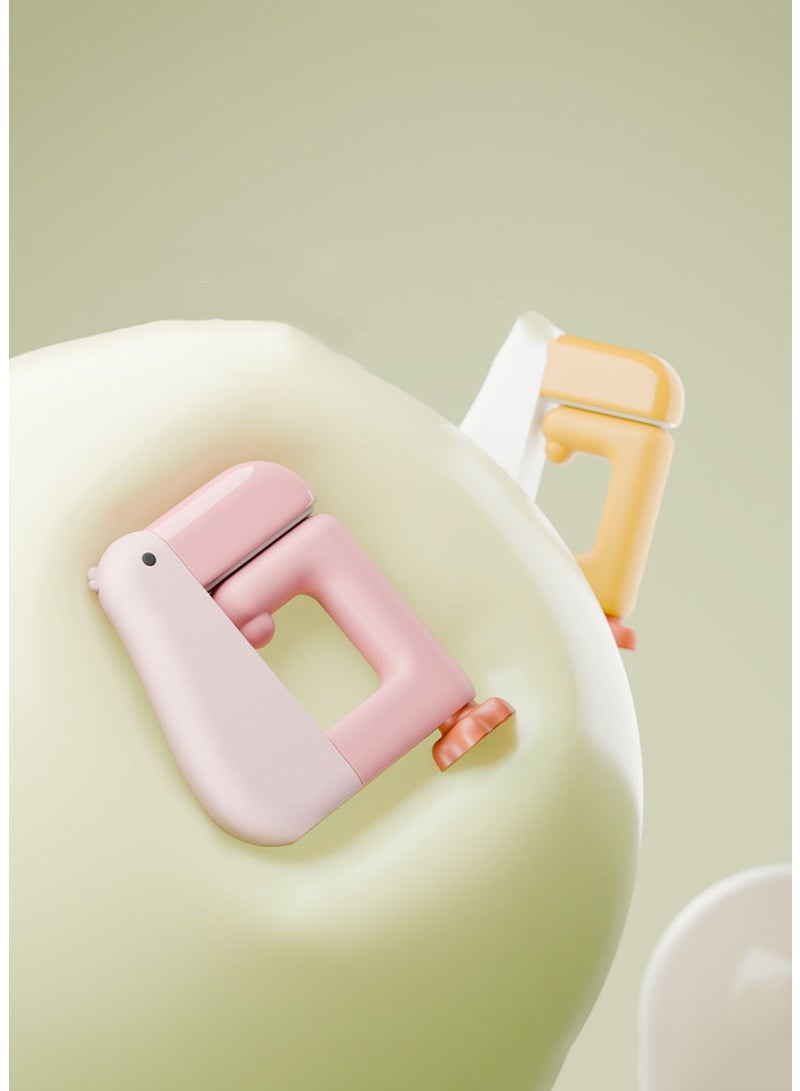 HOMESTAR Thinking Duck Bookbag Hook – Innovative No Drill Desk Side Hanger For Bags, Hats & Coats | Secure Mechanical Spiral Lock & Anti-Slip TPR Pad | Durable ABS+TPR Material | Stylish Pink, White & Black Colors | Space-Saving Organizer For Home, Office & Dorm - Image 5