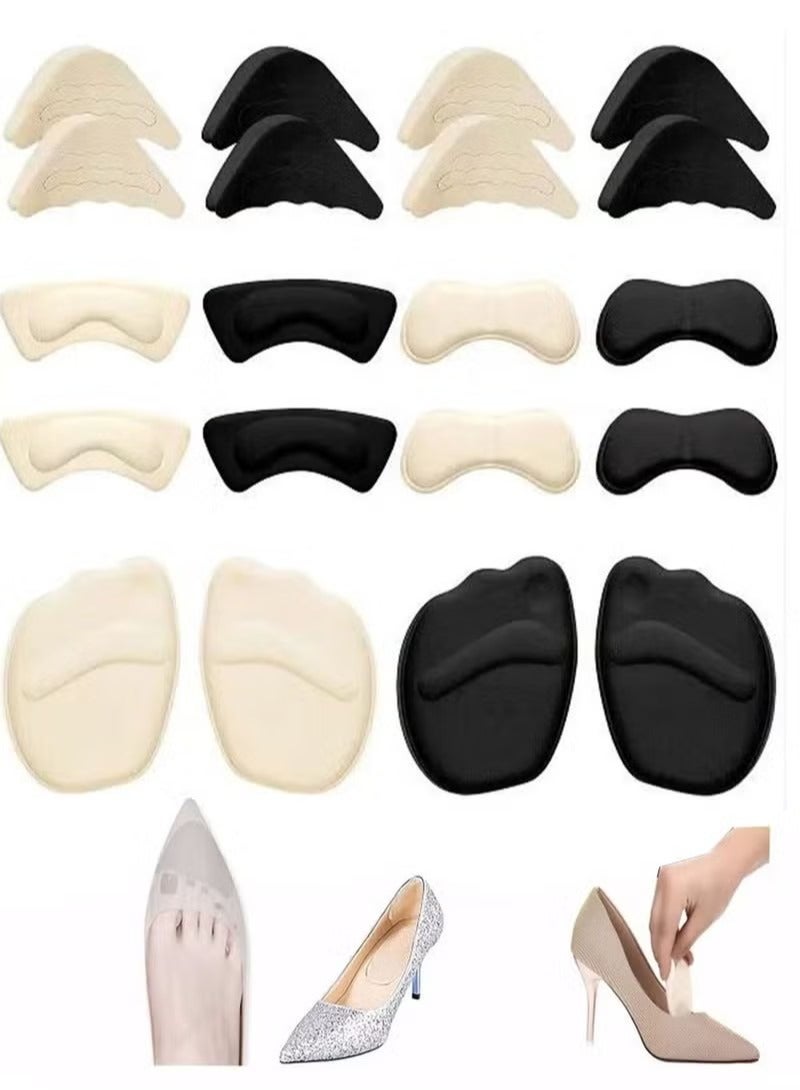 SYOSI 10 Pairs Shoe Fillers,Heel Inserts Heel Grips Liners,Shoe Insoles for Women Men,High Heel Cushion Pads,Adjustable Toe Filler Inserts Front Insoles,Foot Cushions,Toe Inserts for Too Big Shoes  - Image 1