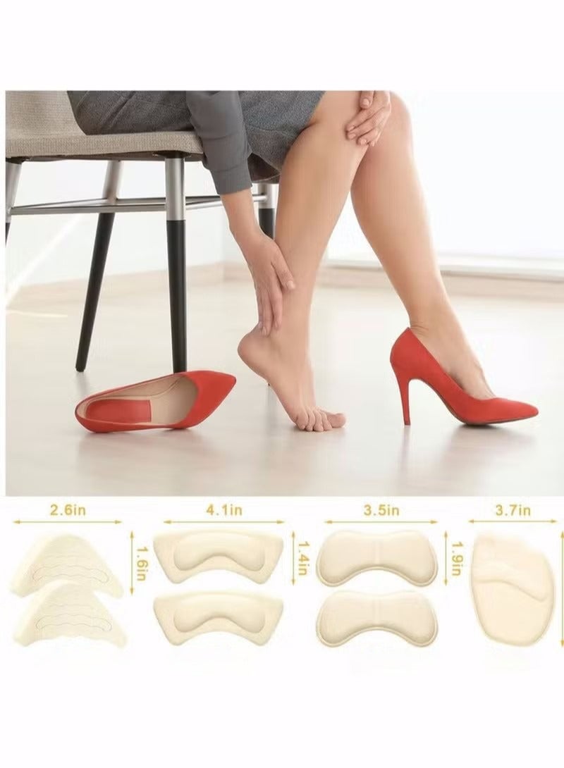 SYOSI 10 Pairs Shoe Fillers,Heel Inserts Heel Grips Liners,Shoe Insoles for Women Men,High Heel Cushion Pads,Adjustable Toe Filler Inserts Front Insoles,Foot Cushions,Toe Inserts for Too Big Shoes  - Image 2